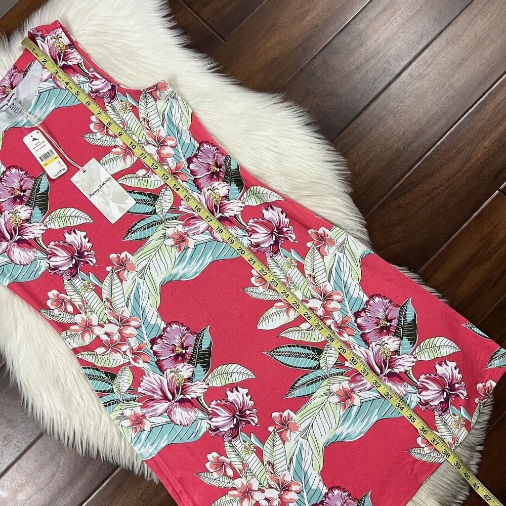 NWT Tommy Bahama Women’s Size Medium Paradise Pink Maria Mambo Shift Dress - Picture 3 of 8
